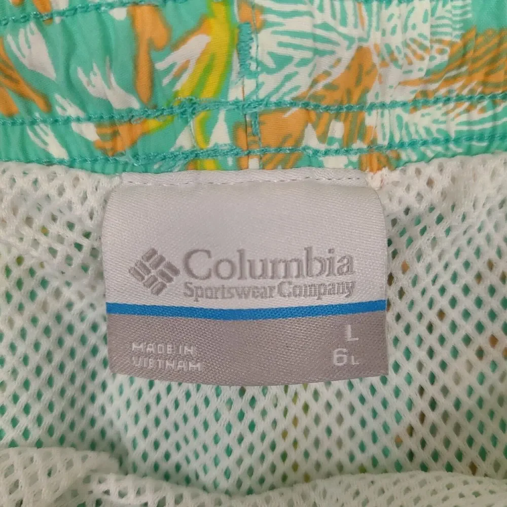 Columbia PFG Swim Trunks Mens Large 34 Omni-Shade Fishing Shorts‎ Hawaiian